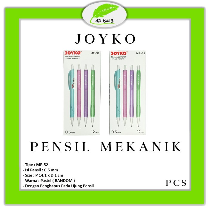 

JOYKO - Pensil Mekanik / Mechanical Pencil MP-52 - Pcs