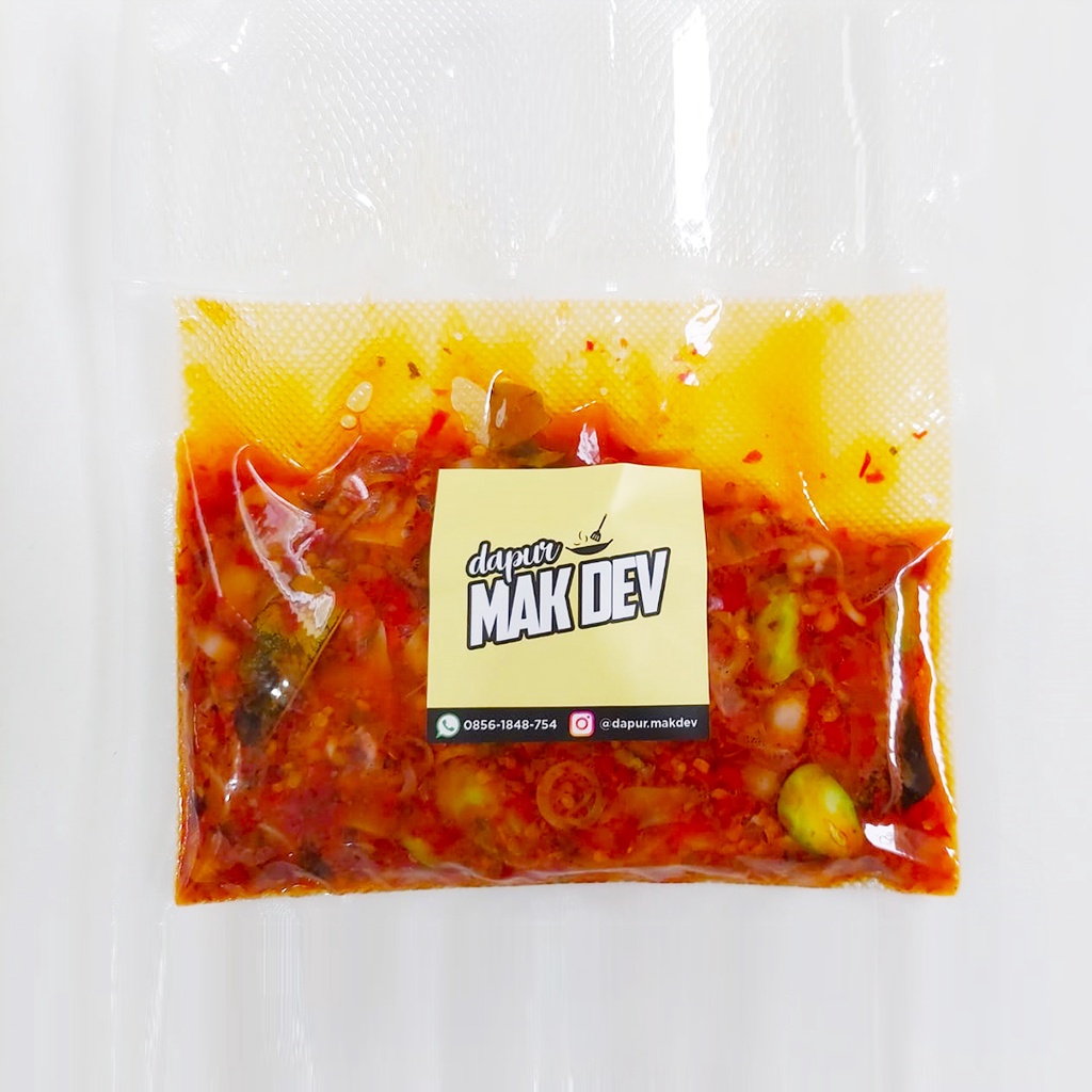 

Sambal Cumi Asin Pedas Frozen (400 Gr) Pete / Non-Pete - Sambal Rumahan