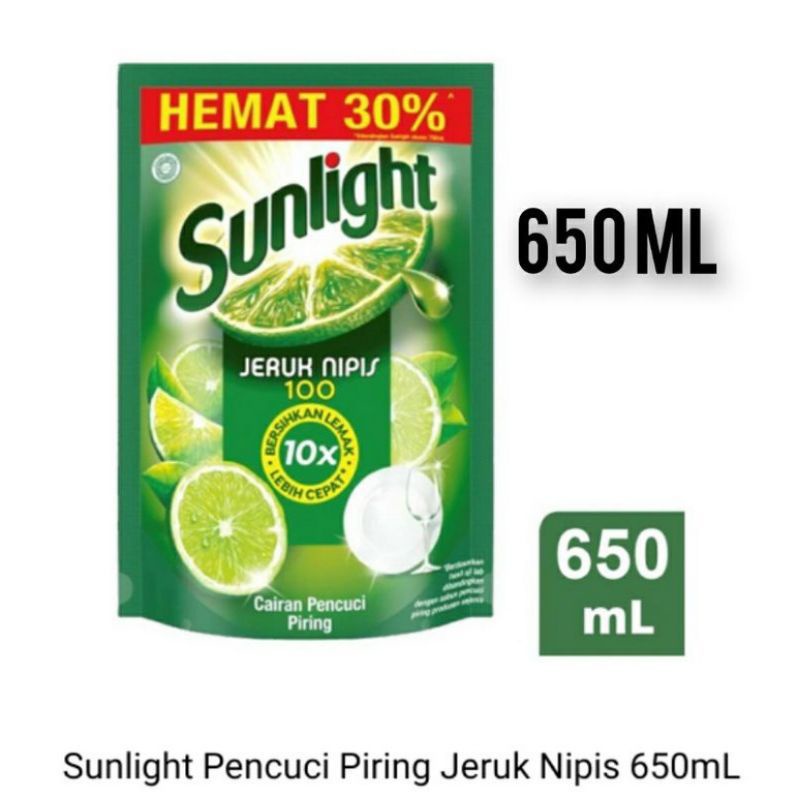 ❤️SUNLIGHT❤️ JERUK NIPIS 100 SABUN PENCUCI PIRING