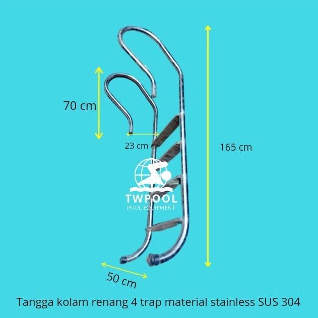 tangga kolam renang 4 trap free ongkir