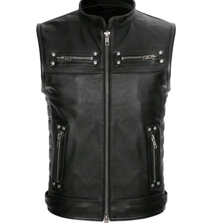 [ART. 715133] ROMPI KULIT ASLI DOMBA VEST KULIT COWBOY STYLE BIKERS MF.VEST.04