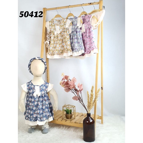 VERRY VERA - DRESS DAN PITA BAYI 0-1TAHUN  - SETELAN BAJU ANAK PEREMPUAN - SET BAJU BAYI