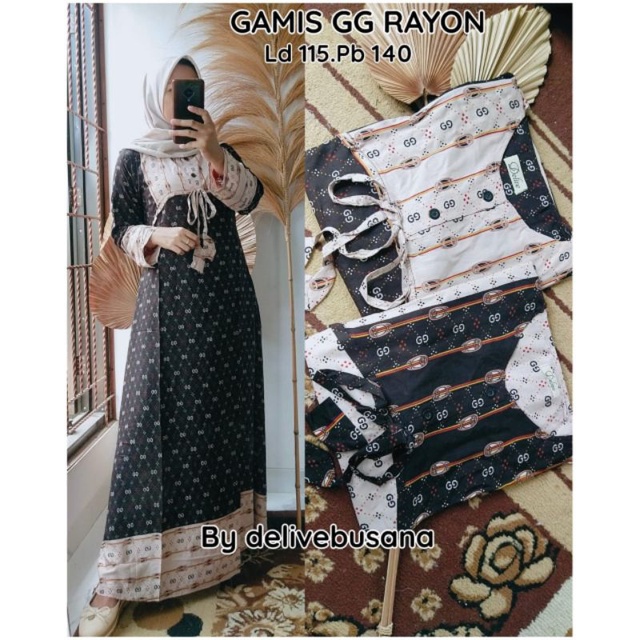 gamis rayon gucci