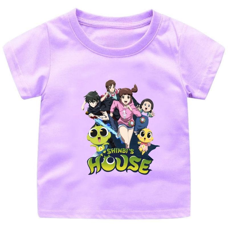 Baju Kaos Anak Cewek-Cowok Series SHINBI'S HOUSE 1-12Tahun.UK S.M.L.XL.2XL.3XL