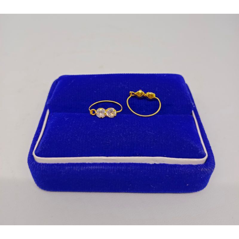 anting bayi/ anak perak asli silver925 lapis emas anting knip anak/ bayi perhiasan perak lapis emas