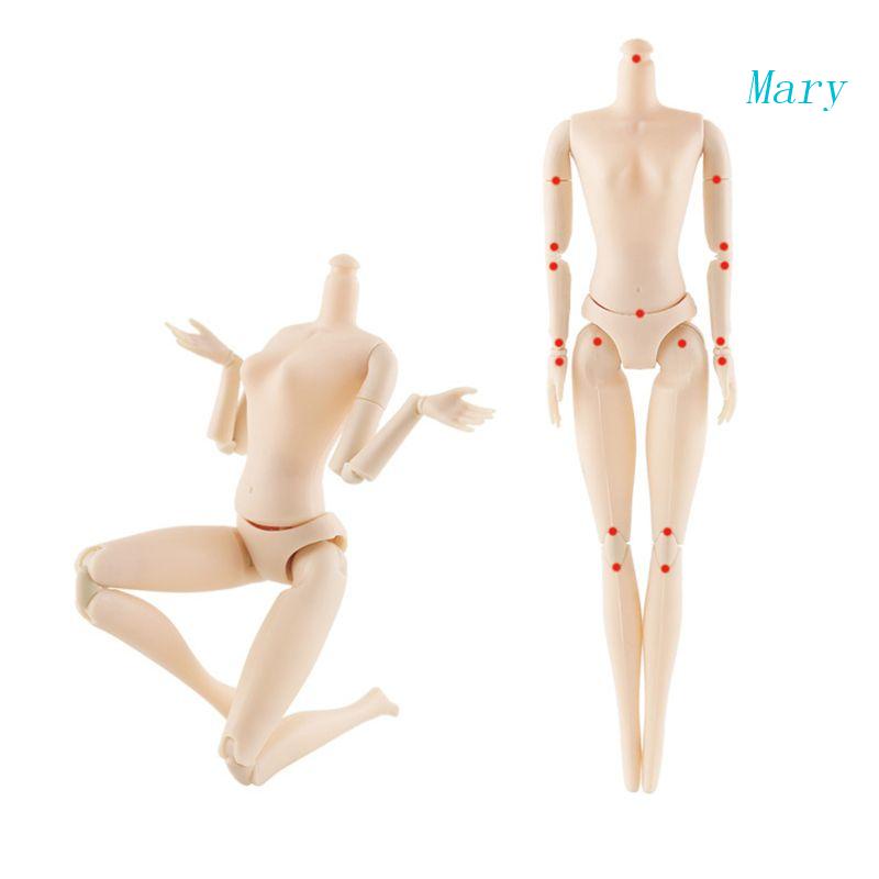 Mary 12inch DIY Untuk Kit Boneka Mainan Figure Joint Nude Untuk Bagian Tubuh Boneka Komunikasi Populer