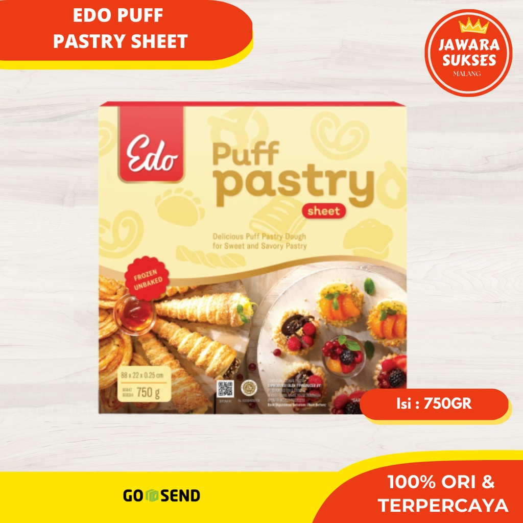 

[750gr] Edo Puff Pastry Sheet | Kulit Pastry Premium