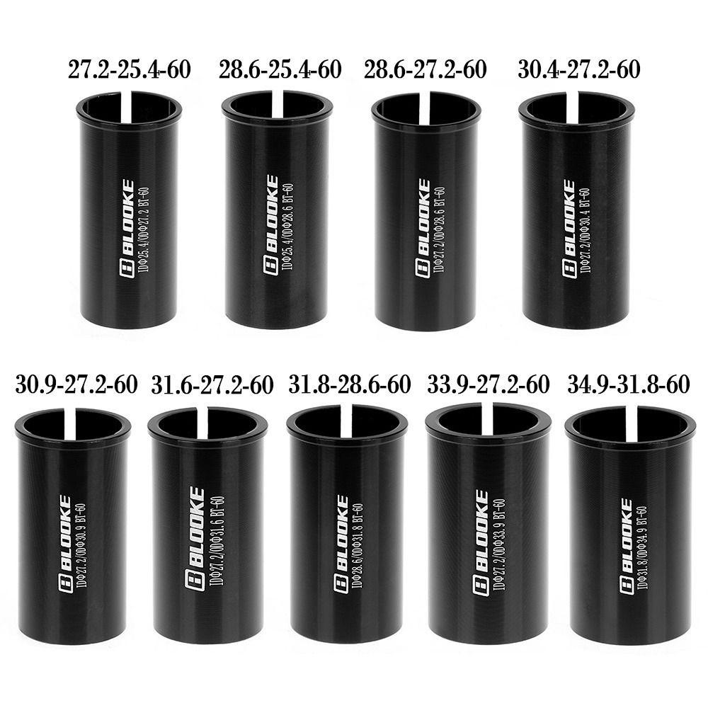 R-FLOWER 1pc Tabung Tiang Kursi Kualitas Tinggi Menyesuaikan Diameter 27.2 Aluminium Alloy Mengurangi Lengan Adapter