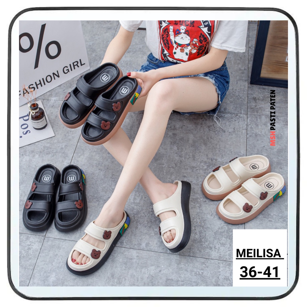 Meilisa 029 Sandal Korea Wanita Sandal Import Terbaru