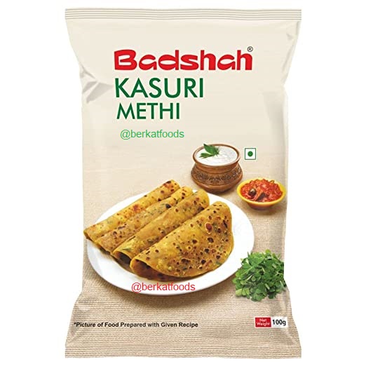 

Kasuri Methi Badshah 100 Gram / Dried Fenugreek Leaves Dry / Daun Kering Kasoori India 100gr
