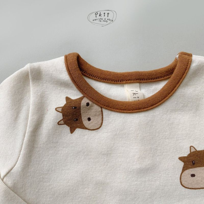 BABY K2 - Jumper Longsleeve sapi  + Topi kode 00295