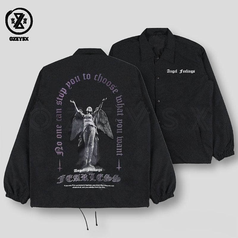 Jaket Parasut Depressed Statue Special Edition Dewasa Pria Wanita / Jaket Coach Statue Of Depressed Kekinian Terbaru