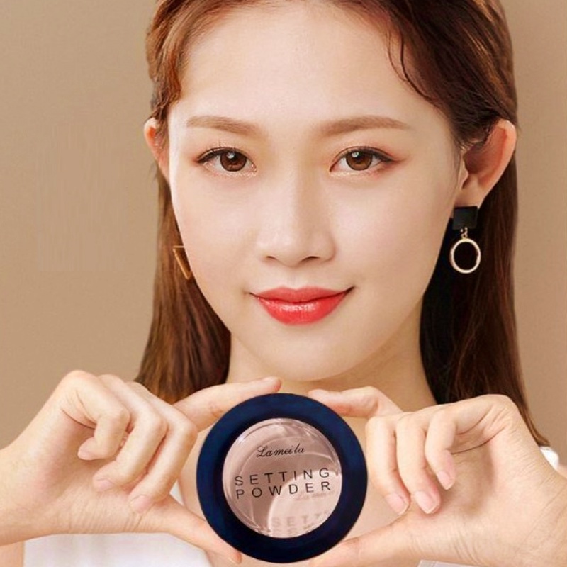 LAMEILA Bedak Padat Oil Control Setting Powder Smoothing Brightening Make Up Wajah LA030 5104