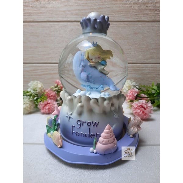 Kotak Musik Kotak Musik Bola Salju + Lampu / Snowball Musik Lampu Mermaid 3D