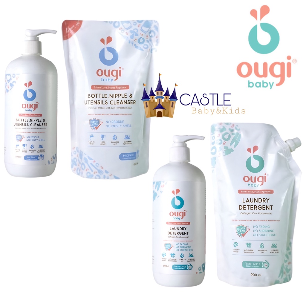 Ougi Baby - Bottle Cleanser 450ml / 500ml - Laundry Detergent 450ml / 900ml - Sabun Ougibaby