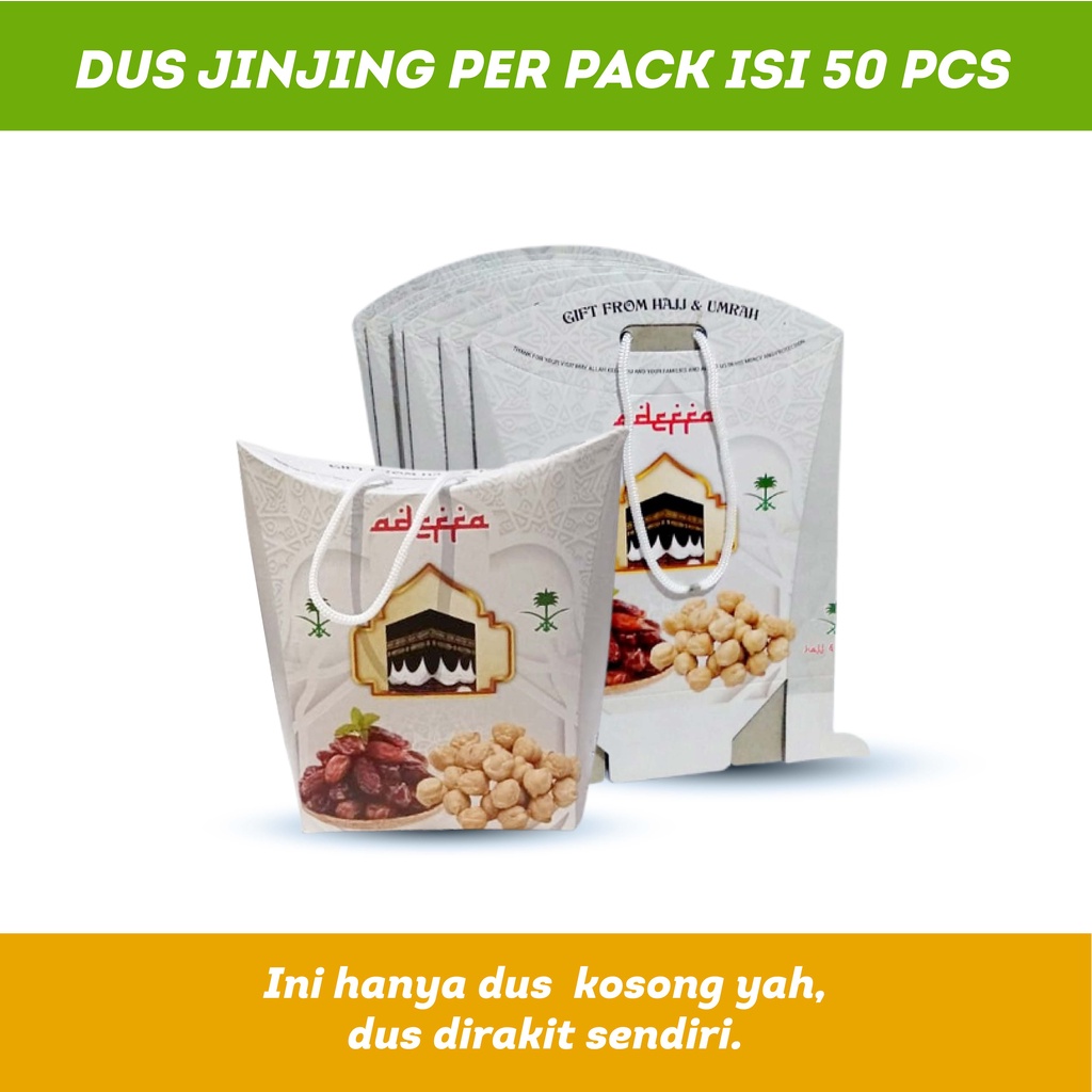 Kardus Box Kosong Oleh oleh Haji dan Umroh 50Pcs / Dus Kotak Kosong Paket Oleh Oleh Haji dan Umrah 50 Pcs
