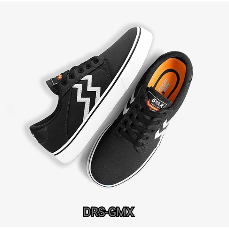 DRS GMX x Mike Milford- Gavin Black White | Sepatu Unisex | Sepatu Pria | Sepatu Wanita