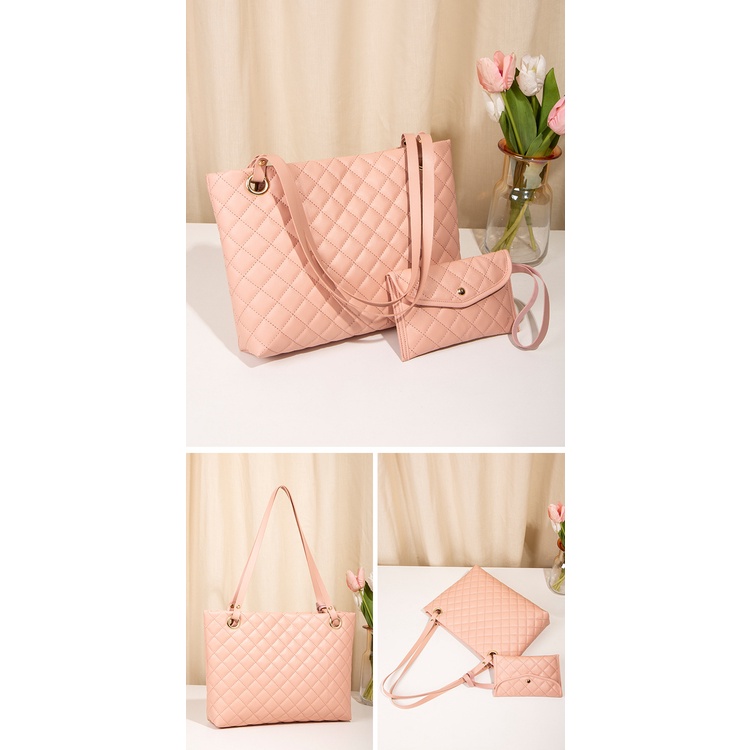 BG002 TOTE BAG / TAS TANGAN / TAS BAHU + DOMPET MINI IMPOR