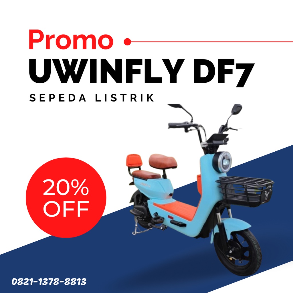 Sepeda listrik Uwinfly DF7