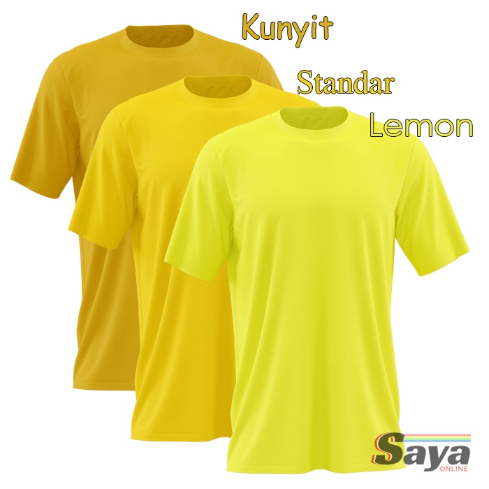 Kaos polos 30s, basic t-shirt, kaos dalam, hitam putih warna-warni, kaos adem S/M/L