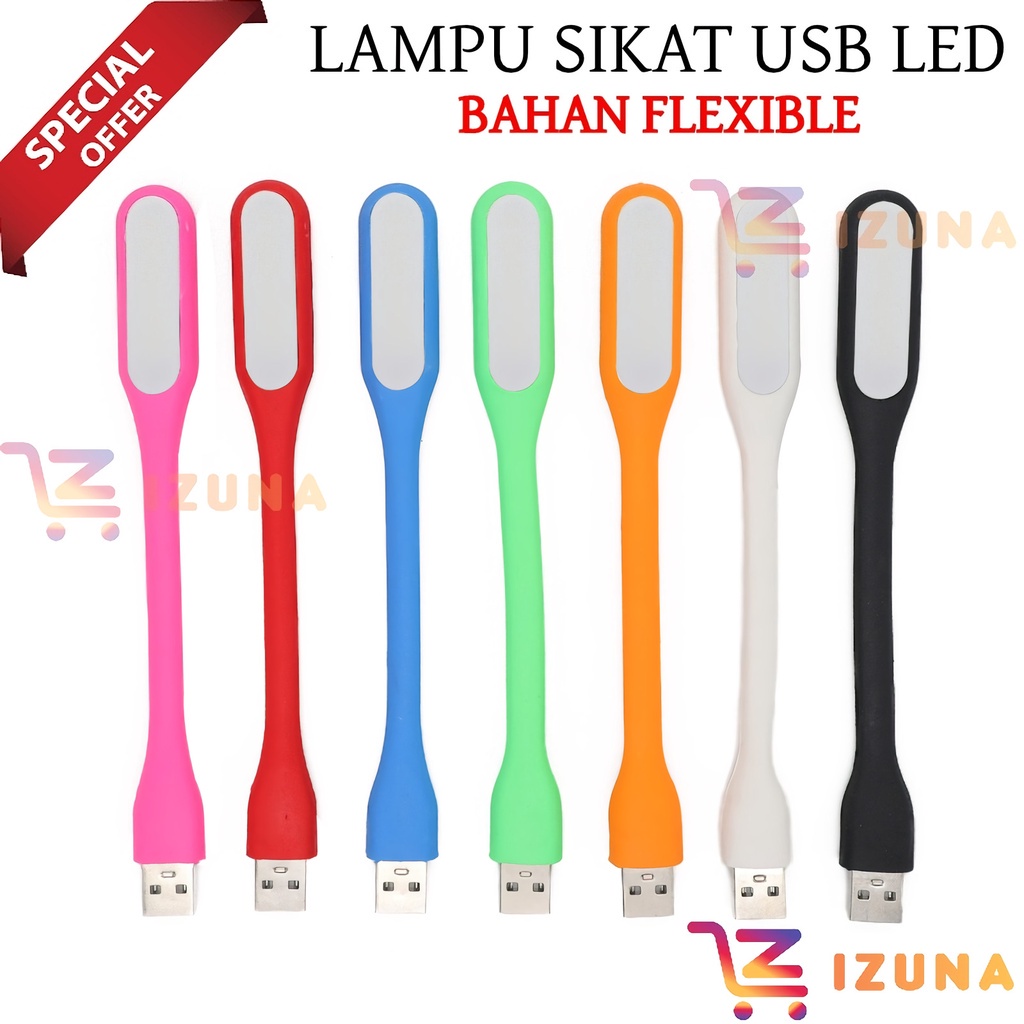 [IZUNA] LAMPU SIKAT USB LED / LAMPU BELAJAR FLEXIBLE / LAMPU MEJA / LAMPU LAPTOP / LAMPU STICK USB LED / LAMPU BELAJAR