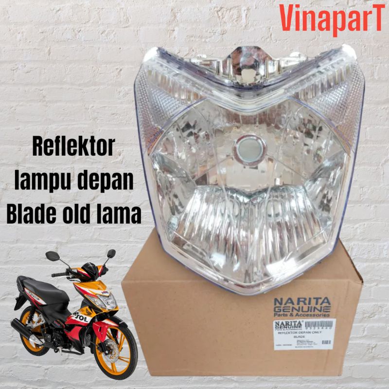 kaca mika lampu depan reflektor honda blade old lama Kwb