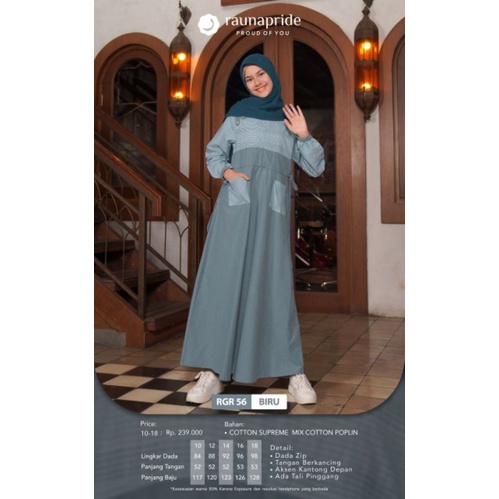 gamis remaja Rauna RGR 56 sarimbit 2023