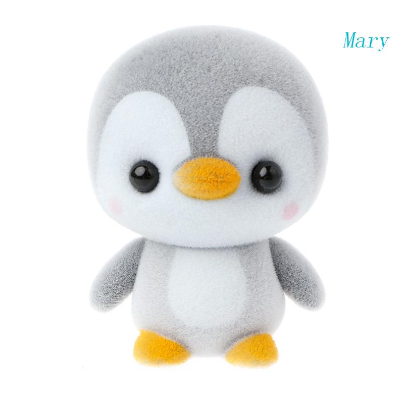 Mary Pinguin Figure Animal Two-tone Plush Toy Untuk Boneka Hadiah Ulang Tahun Anak Mobil Orname