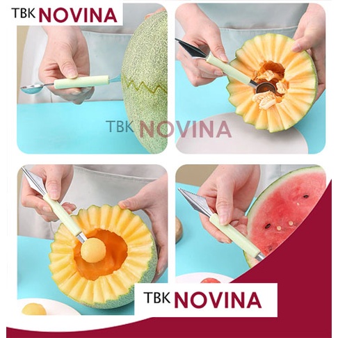 SENDOK PISAU BUAH UKIR HIAS KOKTAIL / FRUIT CARVING KNIFE