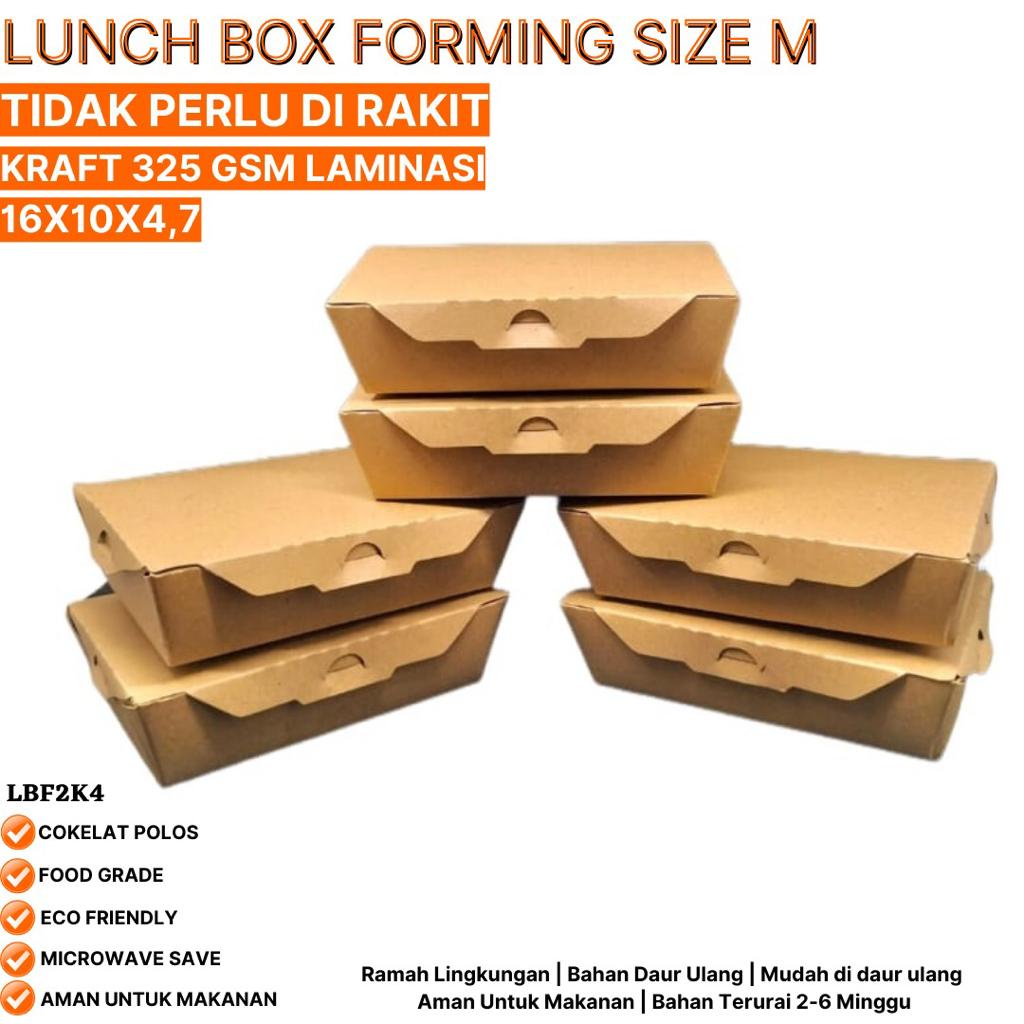 Lunch Box Sudah Terbentuk Tidak Perlu Rakit (LBF2K4-16X10X4,7 Cm)