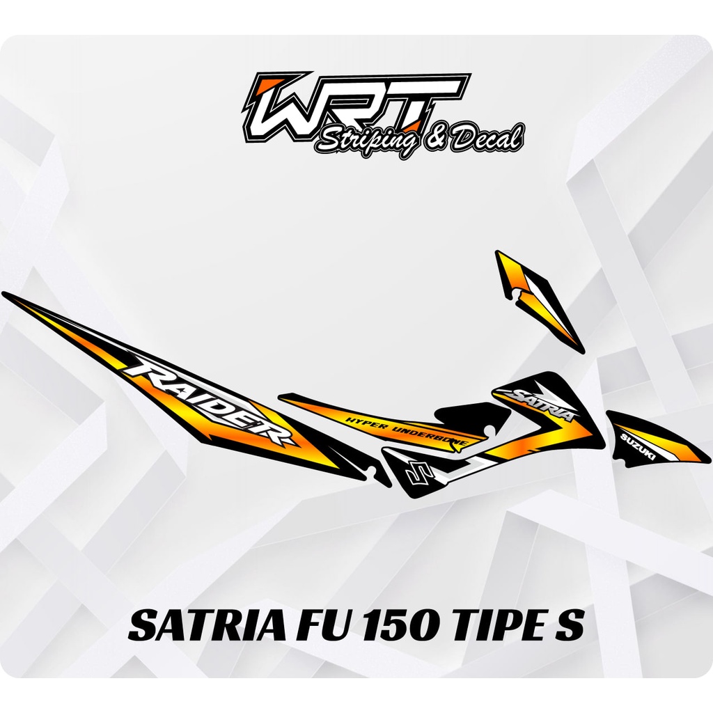Striping Satria FU Tipe S-Stiker Decal Satria FU 150 Tipe S Simpel Elegant