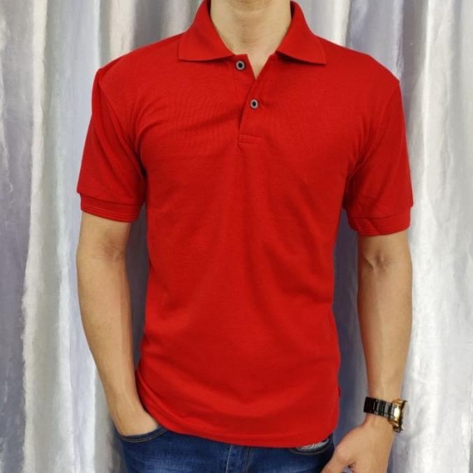 DISKON kaos krah polos / kerah polo shirt pria lengan pendek uk M L XL XXL