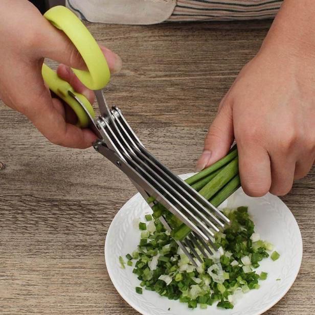 Gunting Sayur Daun Bawang Cabe Mie Kertas 5 Lapis Dapur Vegetable Scissor Serbaguna