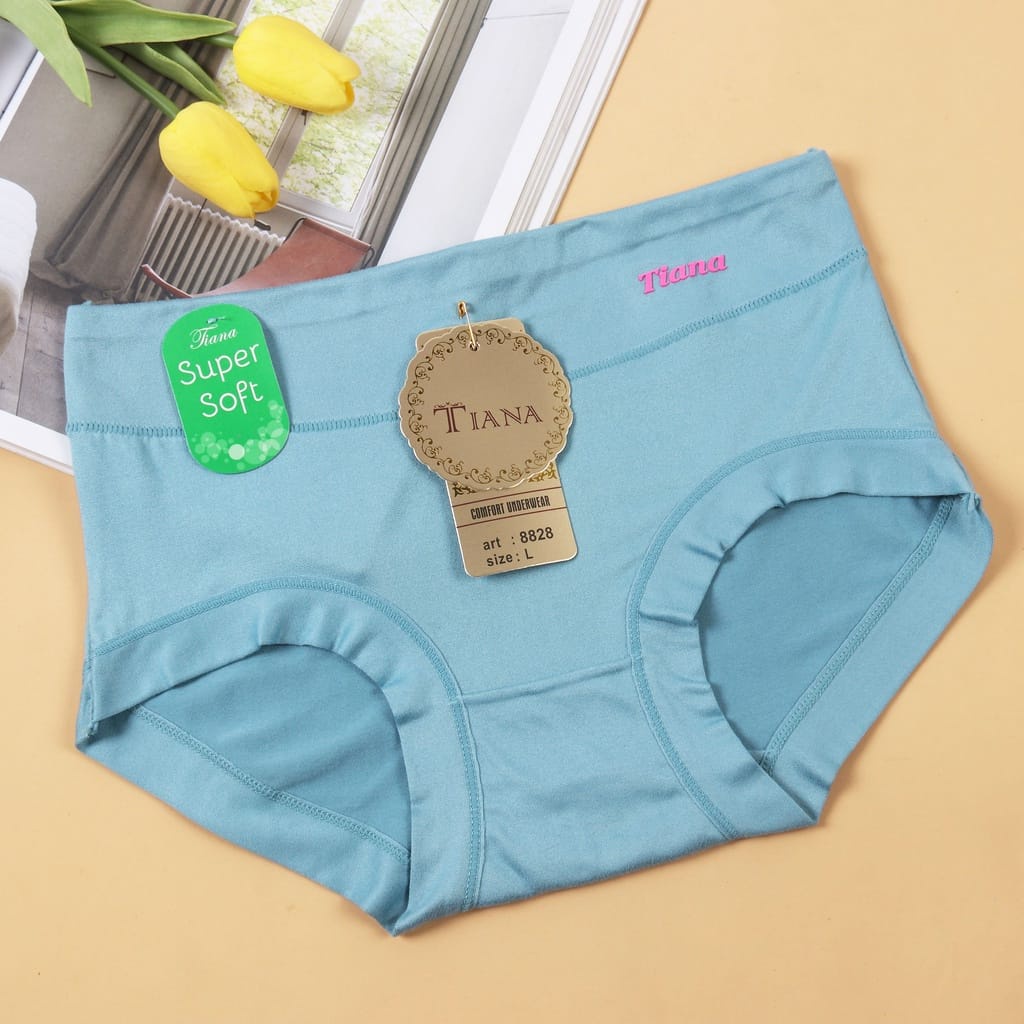 Celana Dalam Wanita 3 Pcs Random Dan 1 Pcs Random Super Soft / art TN 8828 Bahan Lembut Nyaman Dan Tebal Bisa Bayar ditempat COD