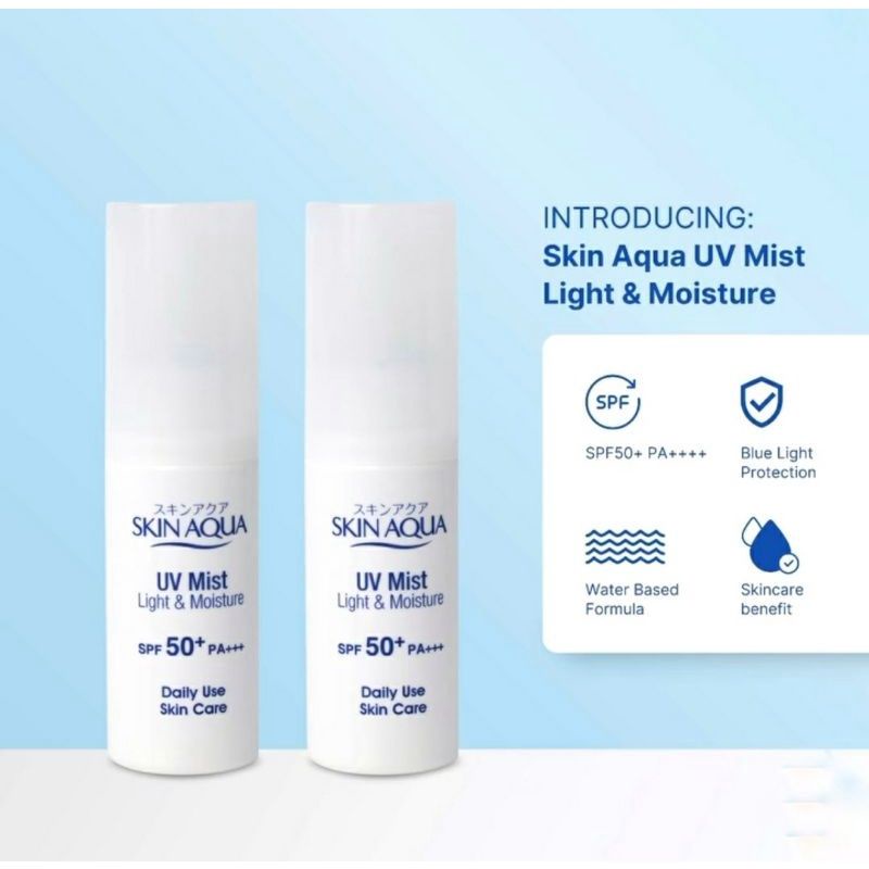 Skin Aqua UV Mist Light &amp; Moisture SPF 50 - Sunscreen Mist