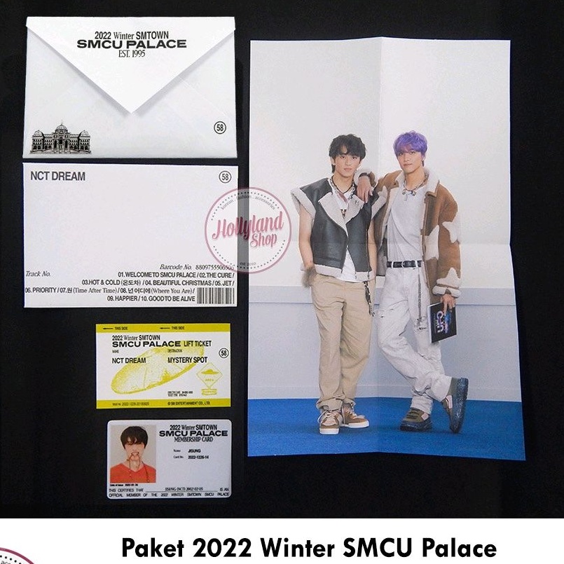 Paket 2022 Winter SMCU Palace Membership, Tiket, Poster, Amplop aespa exo nct red velvet wayv dll  U