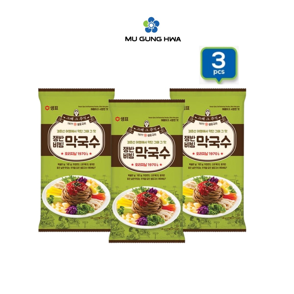 

SPICY COLD BUCKWHEAT NOODLES BIBIM MAK-GUKSU 126GX3PCS