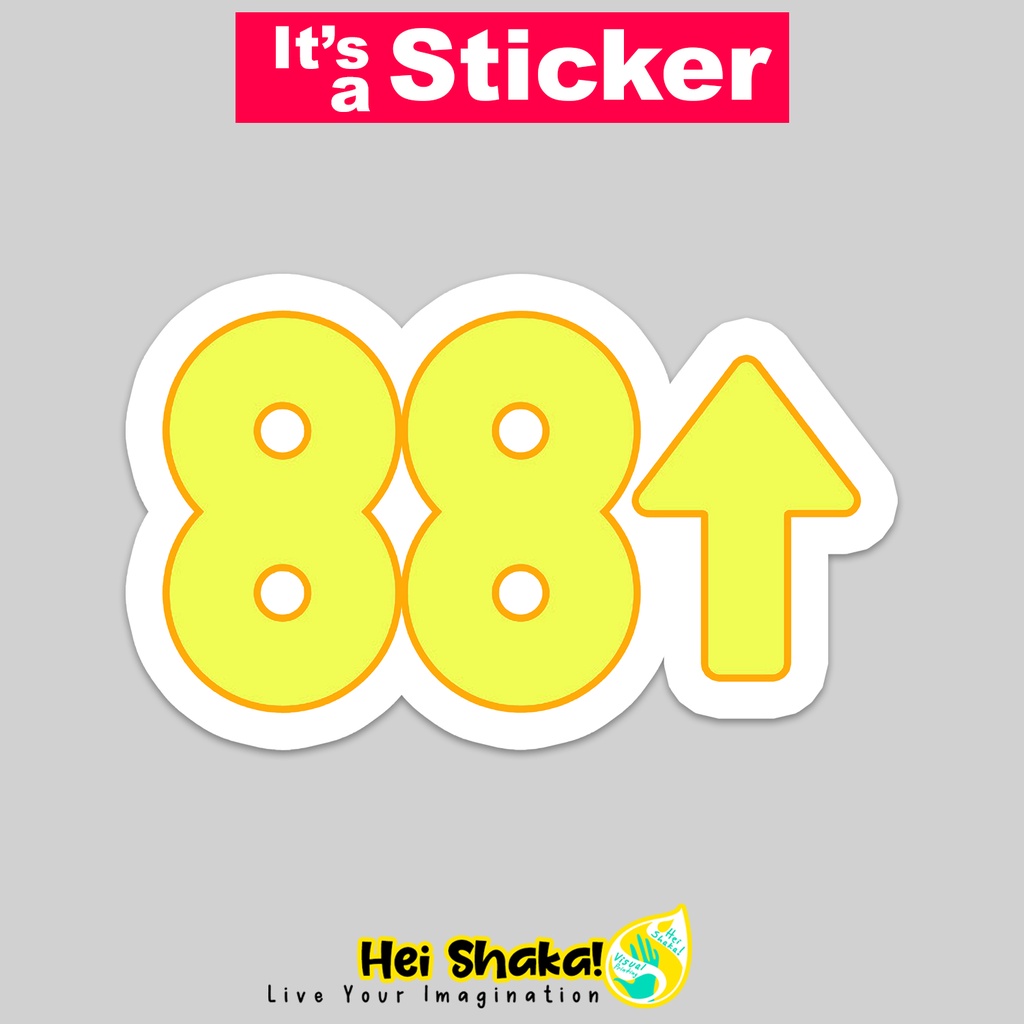 

Stiker 88 Rising 1 Sticker Music Bahan Vinyl Anti Air