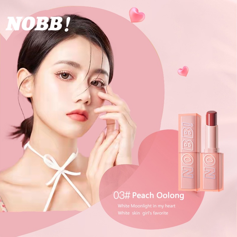 [BPOM][100%ORIGINAL] NOBB！Pink Light Sweet Lipstick Matte Square Tube Lip Cream N23501