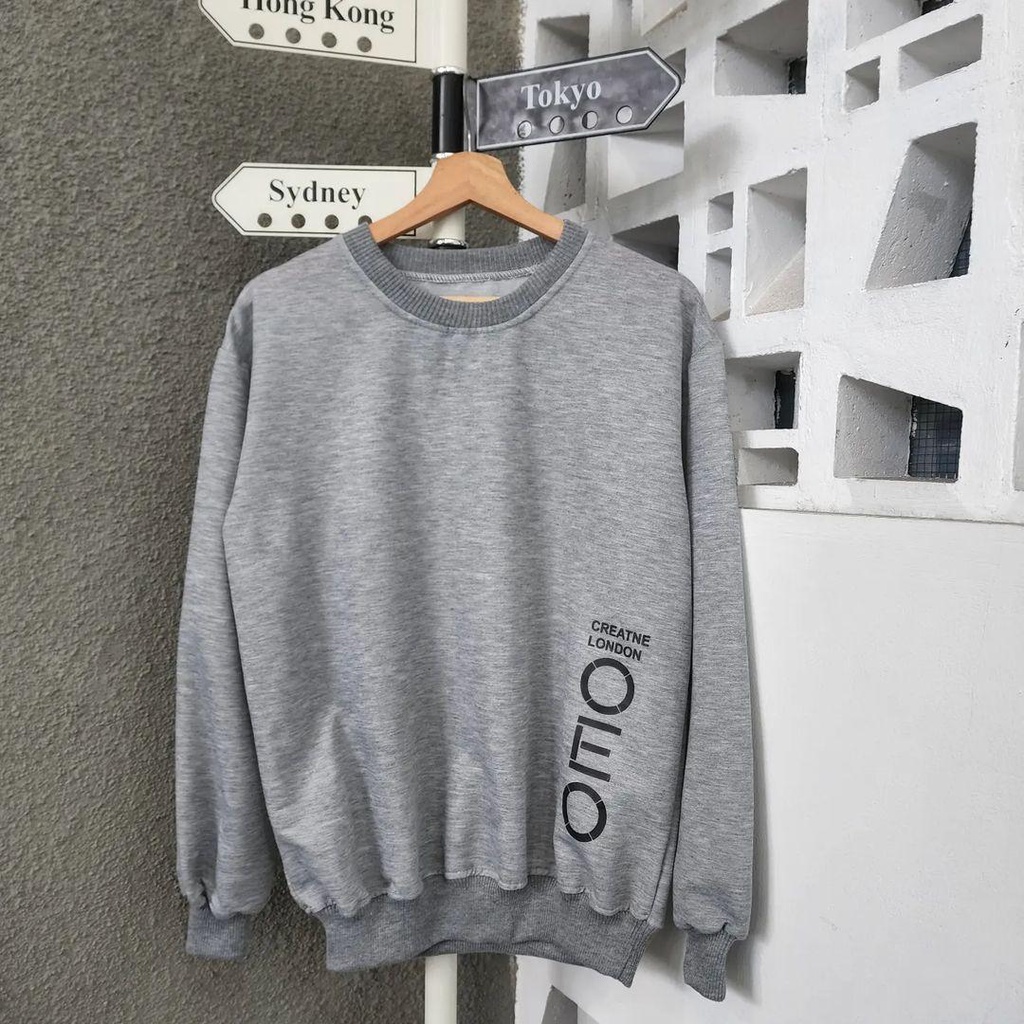 Sweater Crewneck OEO CREATNE LONDON bisa untuk pria/wanita