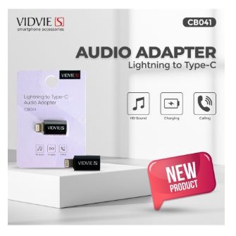 Lightning male to type-c female audio adapter vidvie s data charge earphone otg cb041 cb-041