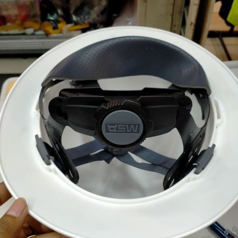 Helm Safety Proyek MSA Fullbrim Fastrack Original 100%