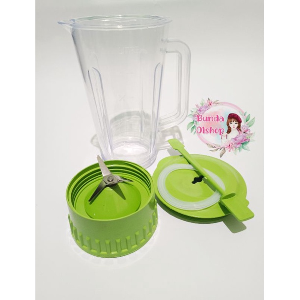 Gelas Blender Miyako Satu Set Gear Bawah Plastik | Gelas Juice Miyako