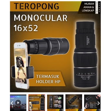 Teropong Jarak Jauh Peralatan Zoom HP