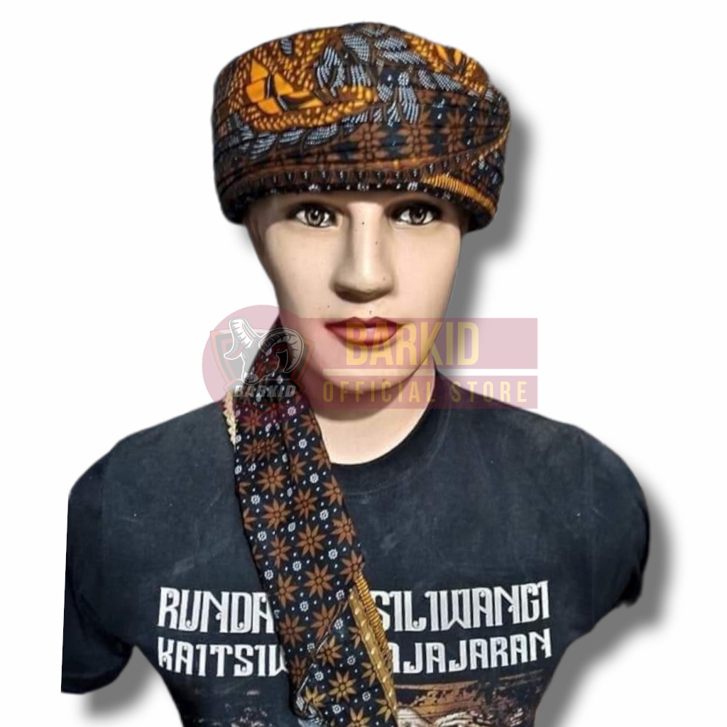 imamah motif tapak kebo praktis permanen tinggal pakai peci habib habaib kopeah imamah praktis peci 