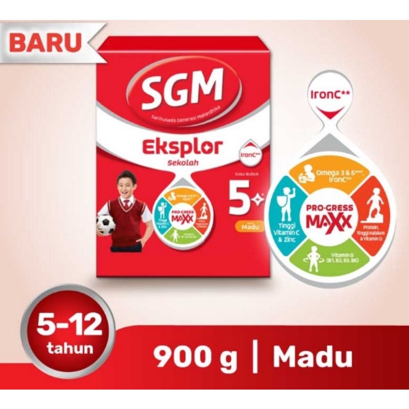 

SGM Eksplor 5 plus Madu 900gr/ 400gr