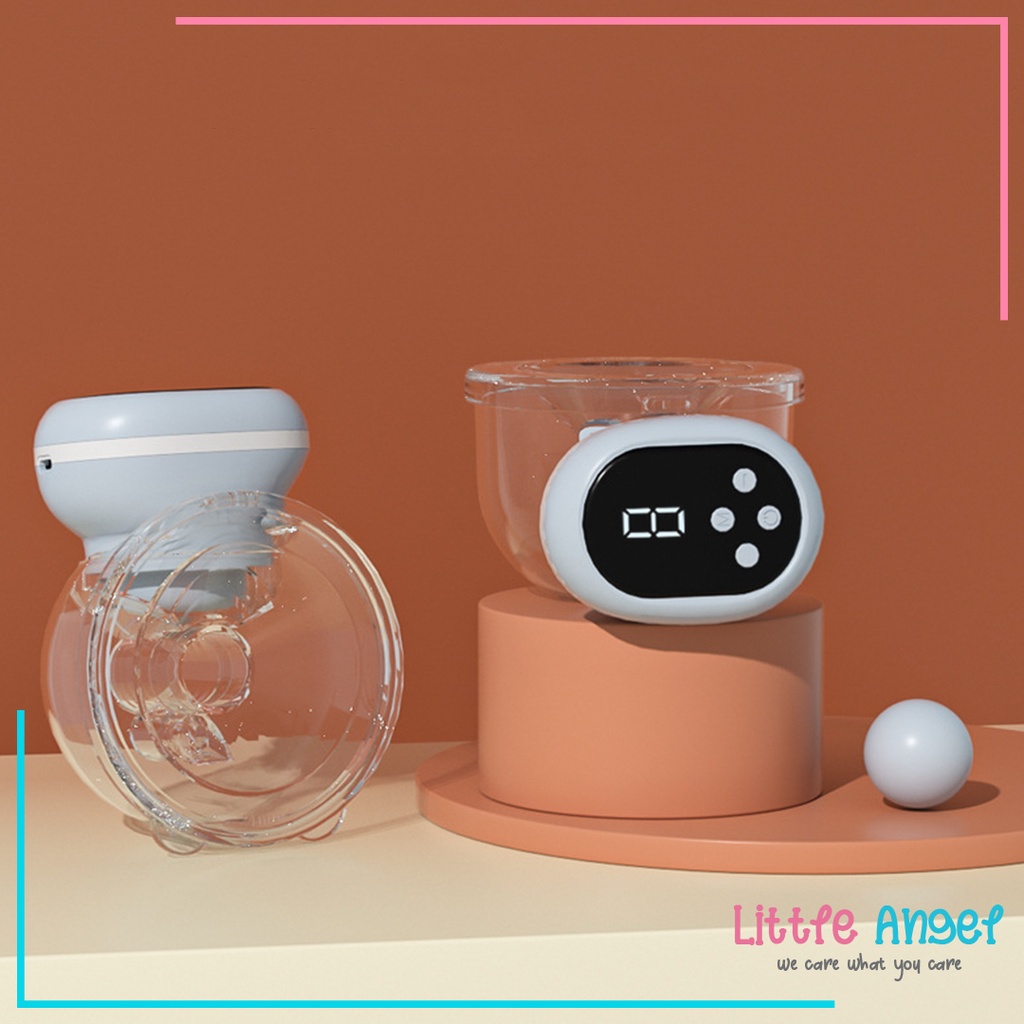 POMPA ASI HANDSFREE ELEKTRIK Tanpa Kabel Otomatis Portable Botol Susu Bayi USB Rechargeable Baby Breast Pump Electric Tempat Simpan ASI Premium
