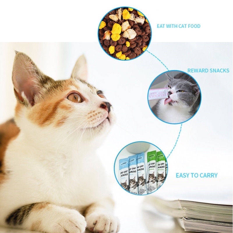 LENGKAP RASA{INSTANT COD MEDAN TERMURAH}Snack kucing cemilan kucing snack hewan peliharaan cat strip kuing kecil dan kucing besar snack pengemukan kucing pelengkapan hewan peliharaan