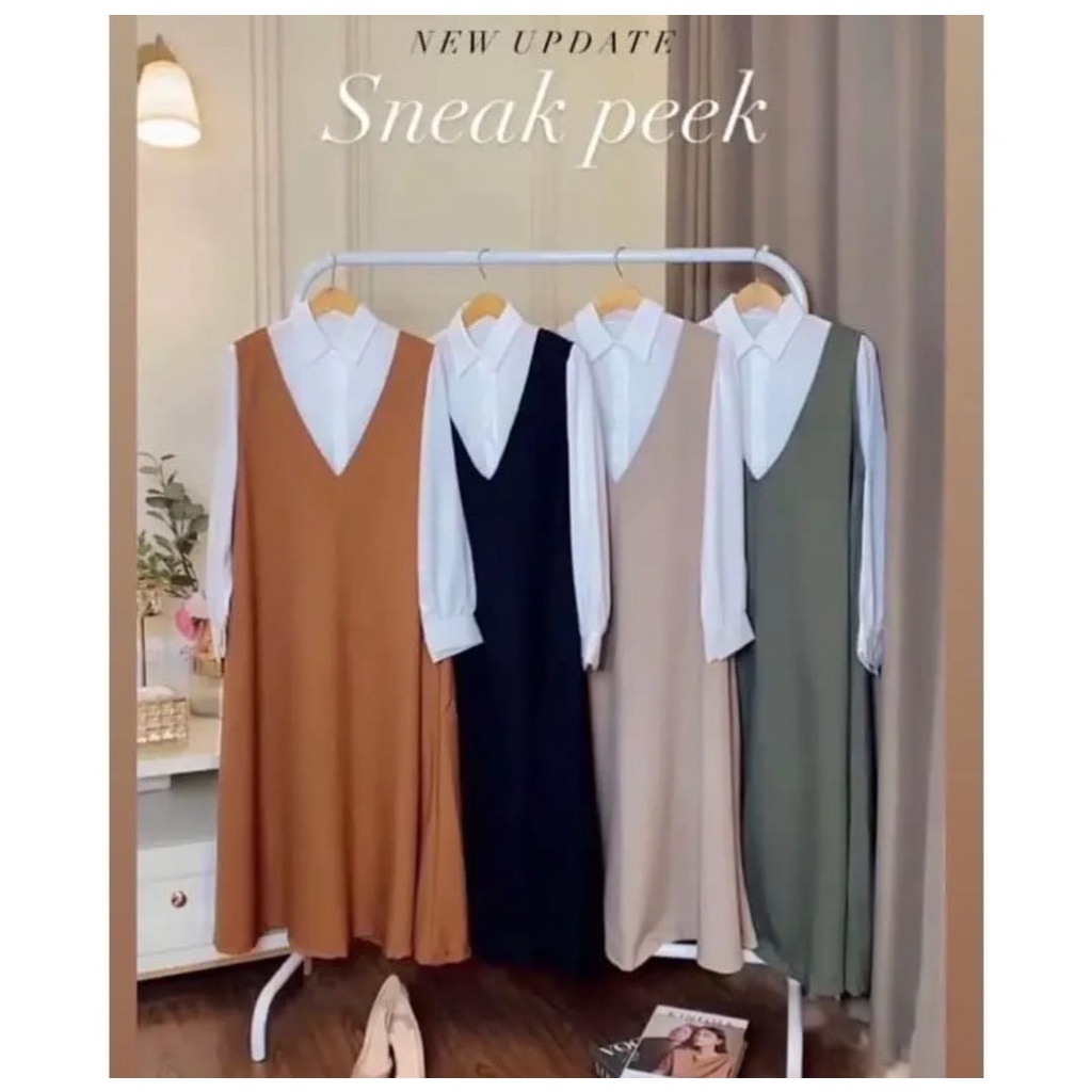 VIORA MIDI 2IN1 WANITA TERBARU ARRAZAQU COLLECTION