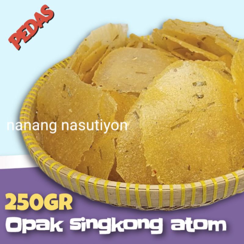 

Opak singkong atom pedas mentah renyah siap goreng 250gram